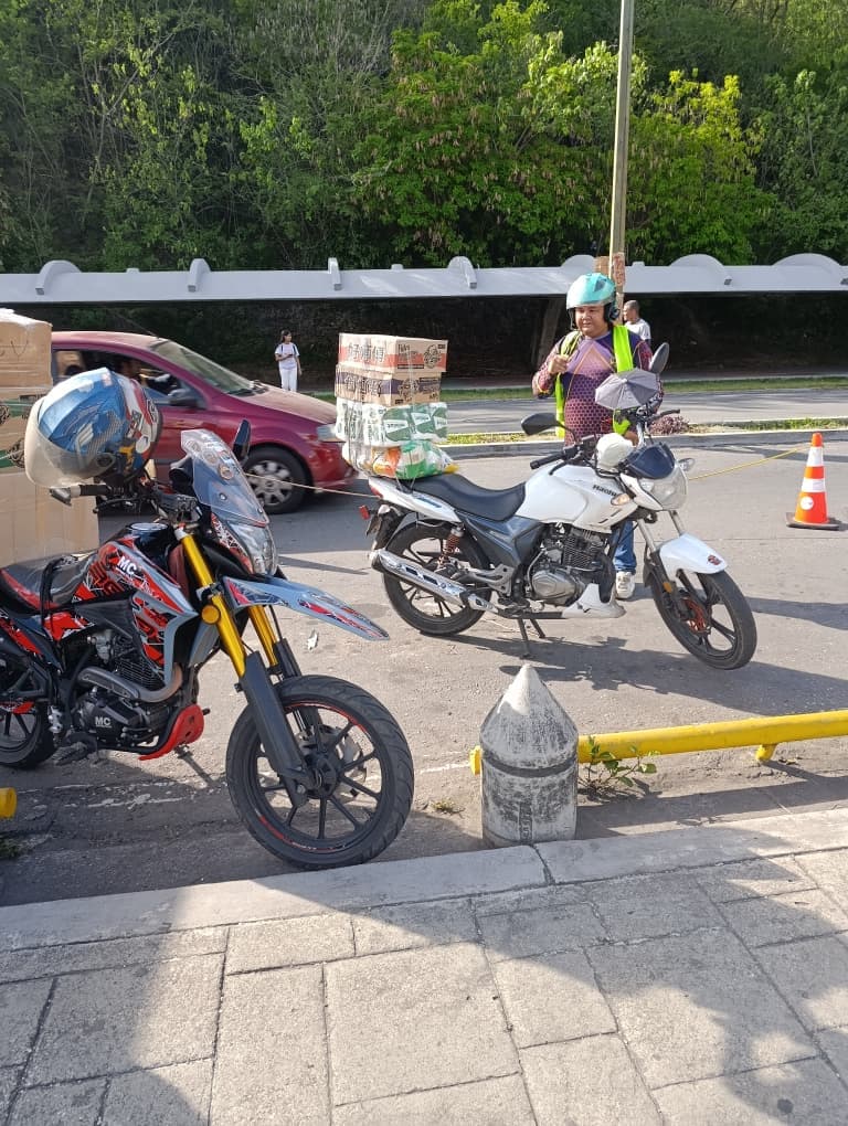 Motos preparadas para distribución